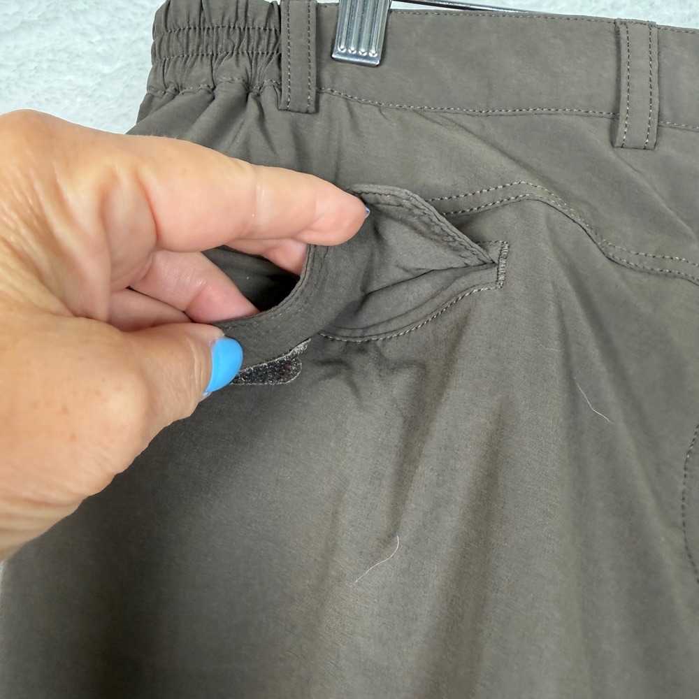 Merrell Cargo Capri Pants Mens 32 Brown Hiking Outdoor Cropped Lightweight B-560 - Picture 11 of 11